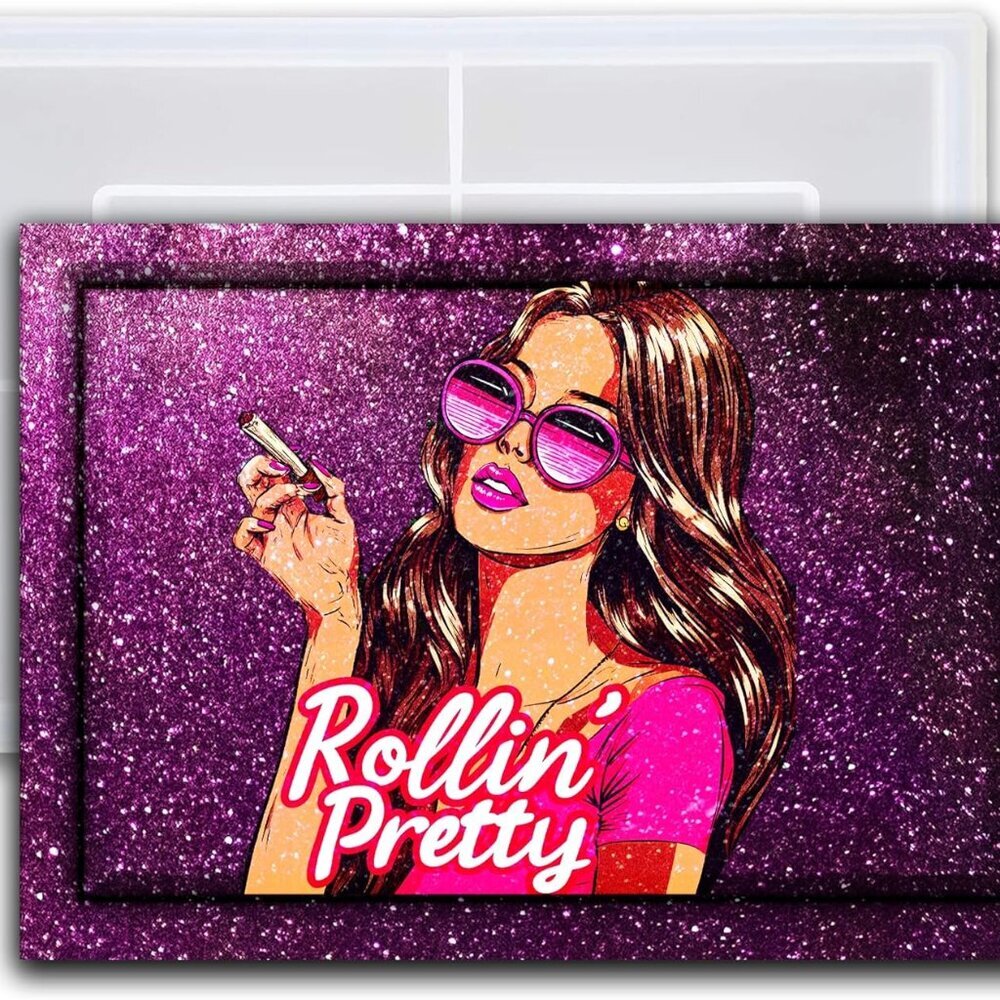 Rolling Tray Resin Mold, Large Silicone Epoxy Resin Mold Tray, Epoxy Molds for R